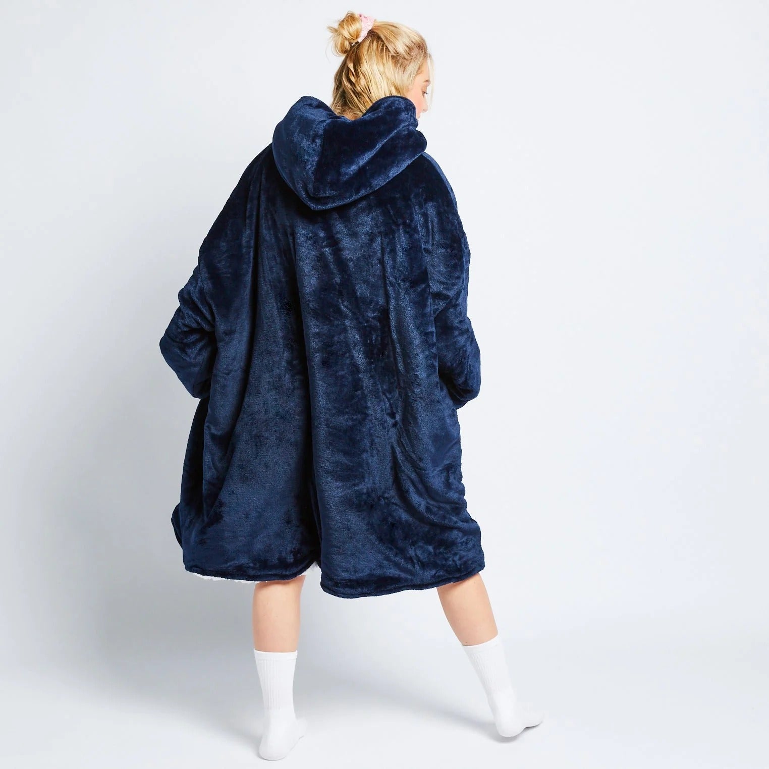 HypeHoodies™️Wohlfühldecke Marineblau