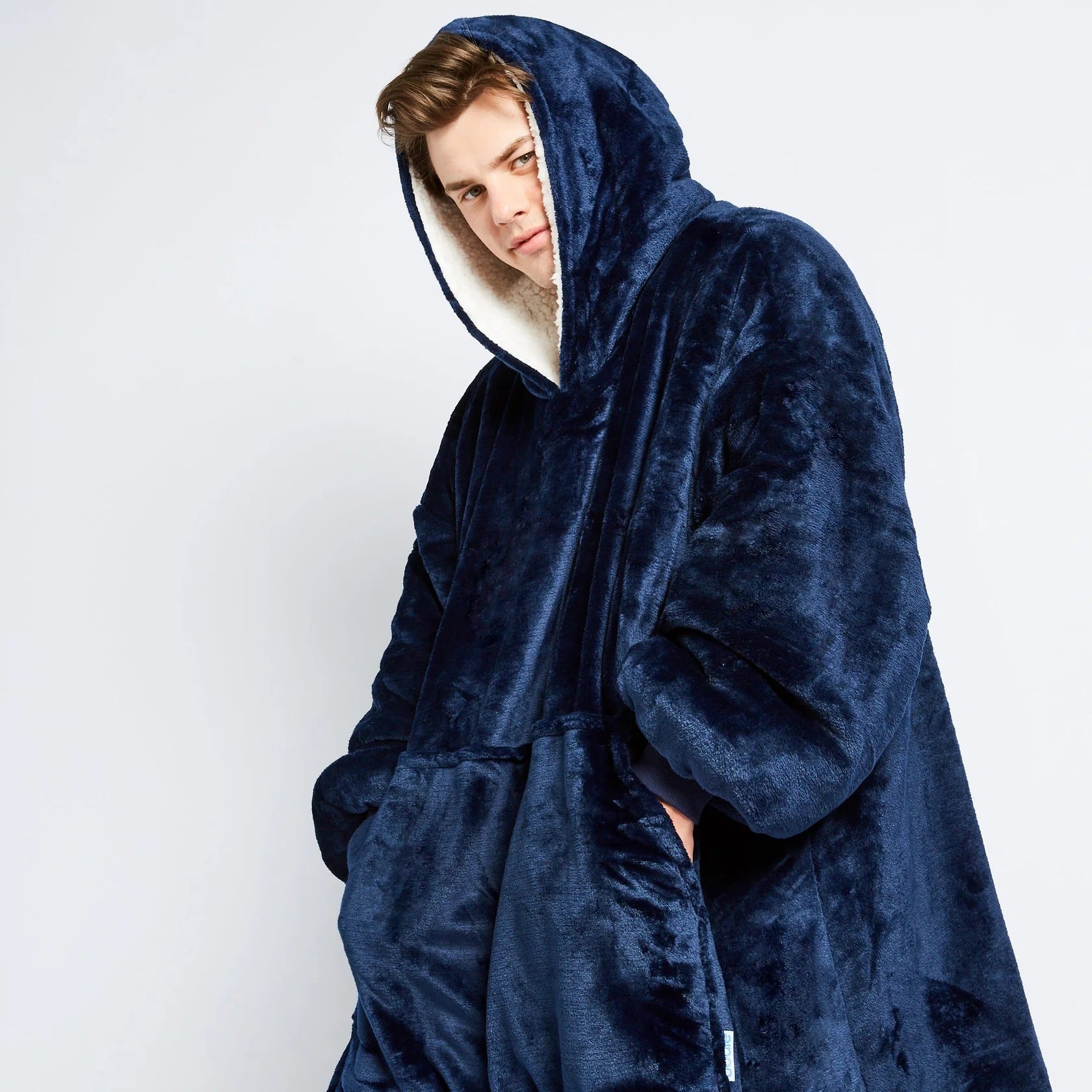 HypeHoodies™️Wohlfühldecke Marineblau