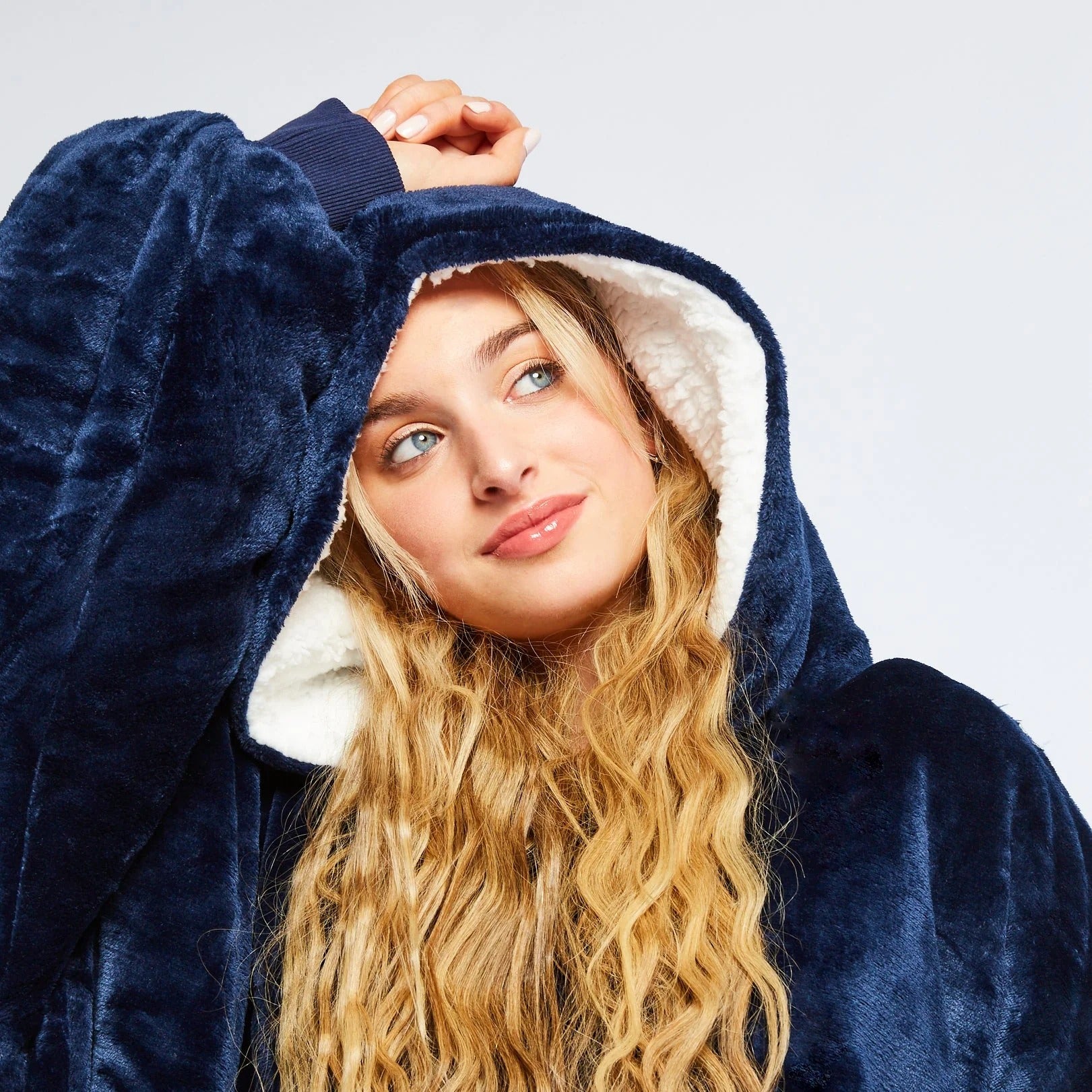 HypeHoodies™️Wohlfühldecke Marineblau